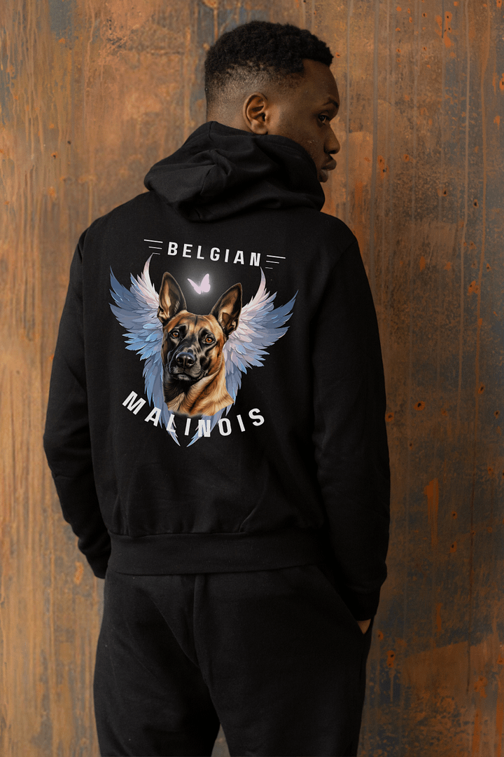 Winged Belgian Malinois Hoodie product image (1)