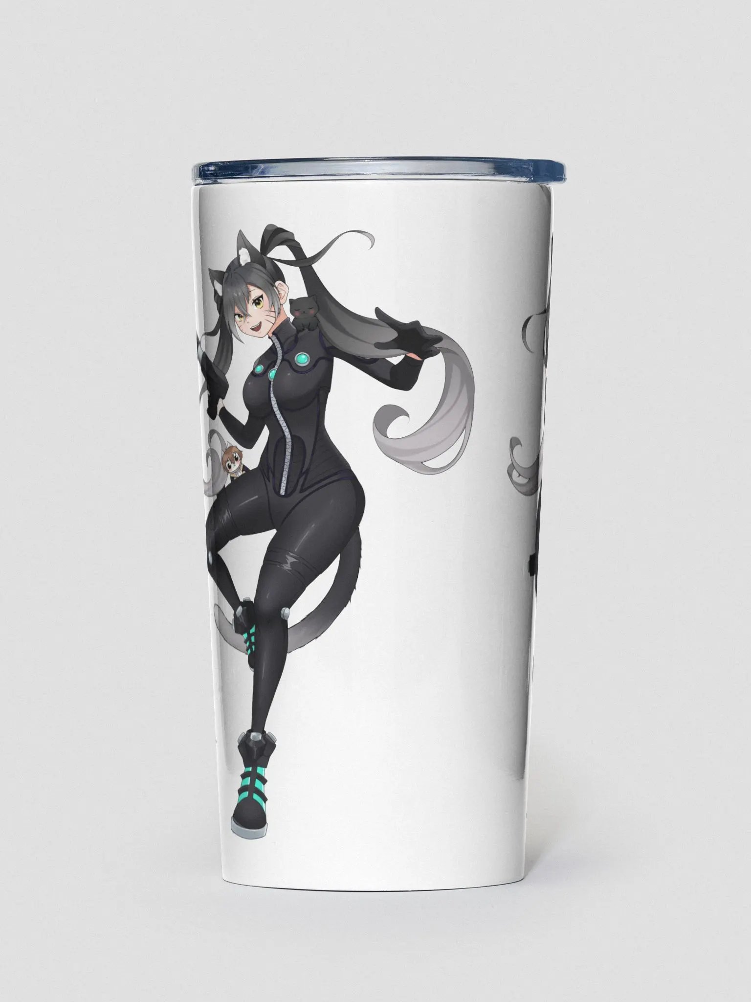 JUNOO CAT 20 OZ STAINLESS STEEL TUMBLER product image (3)