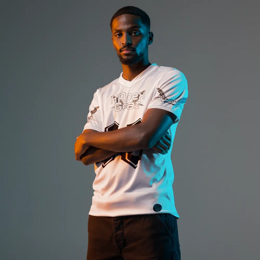Capital TOOMEY - White - Recycled Unisex Sports Jersey - White HApex Gear Black Logo product image (11)
