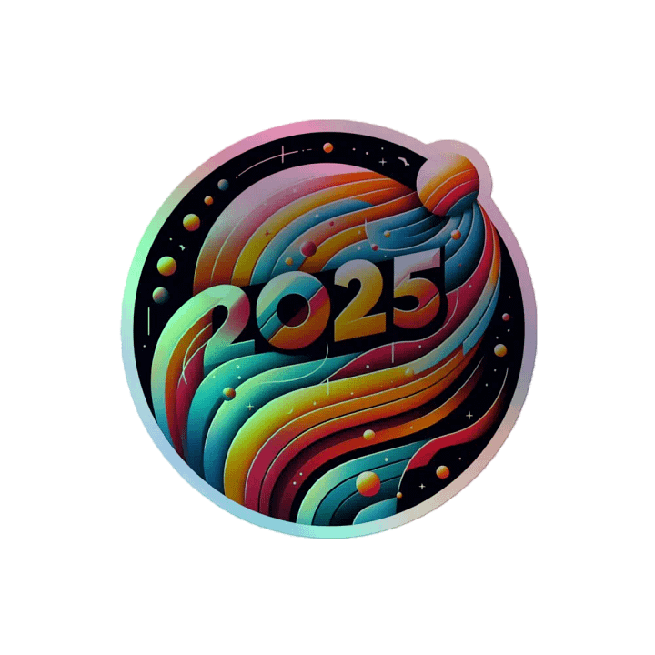 Cosmic Wave 2025 Holographic Sticker Set product image (2)