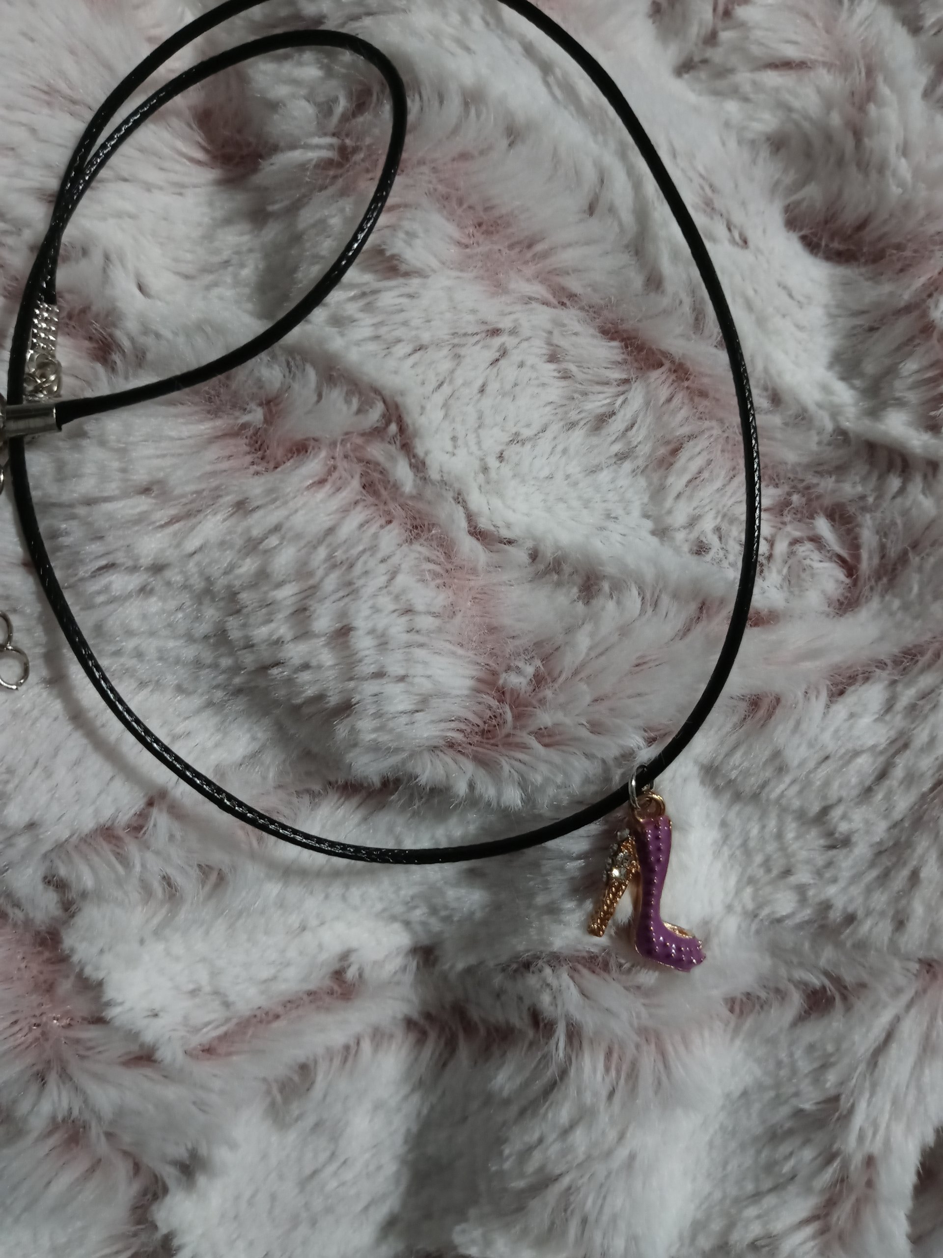 Boss momma purple high heel necklace product image (1)