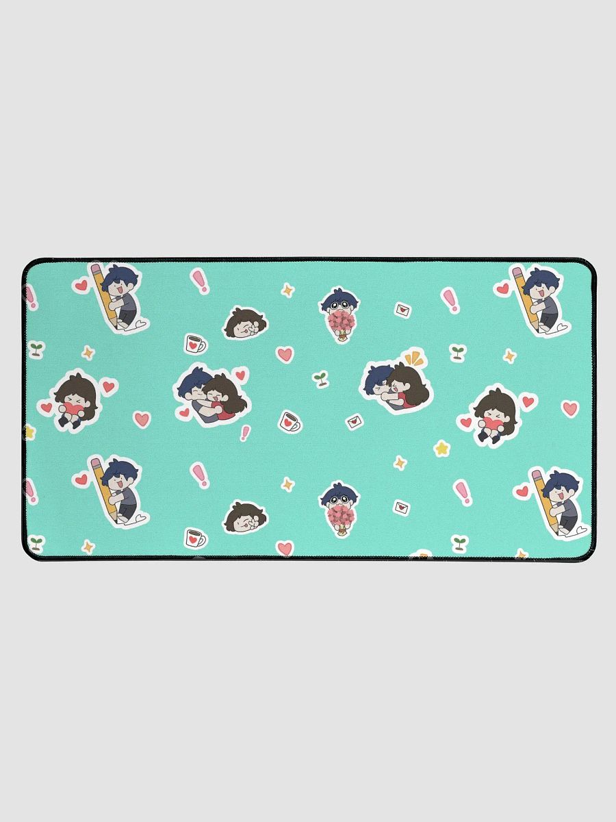 TEAL sticker design Desk Mat 15.5" x 31.5" product image (1)