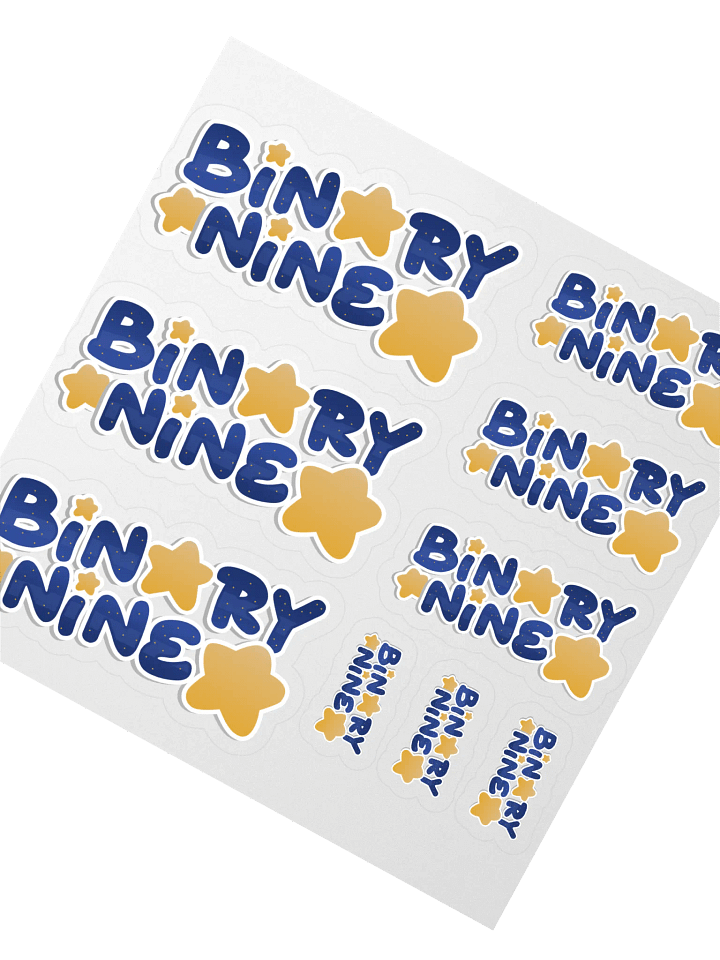 BinaryNine Logo Sticker Sheet product image (2)