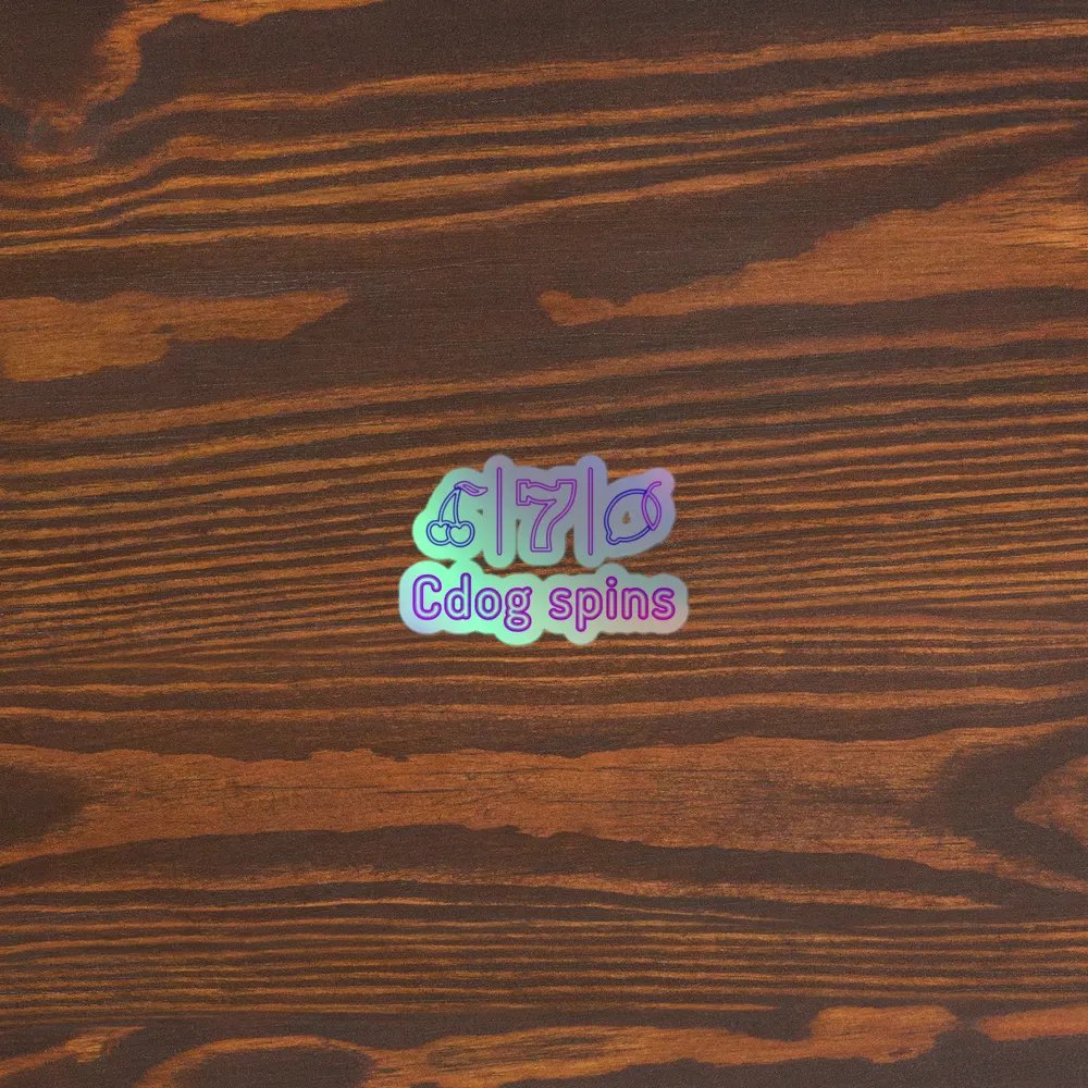 Cdog Spins Holographic Sticker product image (5)