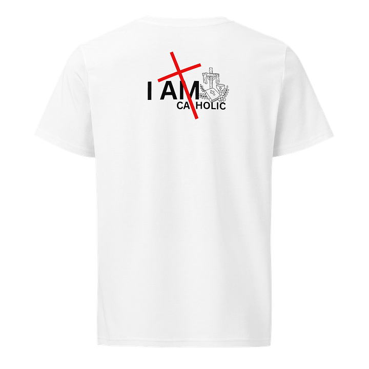 I am catholic Unisex Organic T-Shirt product image (2)