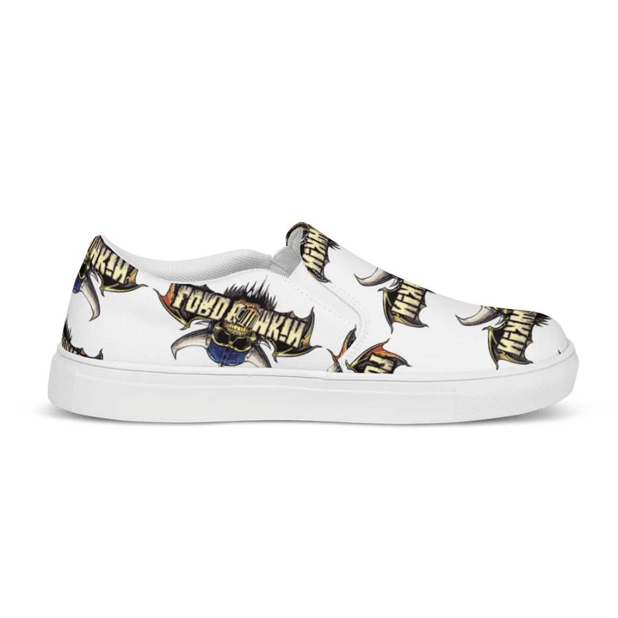 Halloween logo sweathercanvas slip-ons women product image (12)