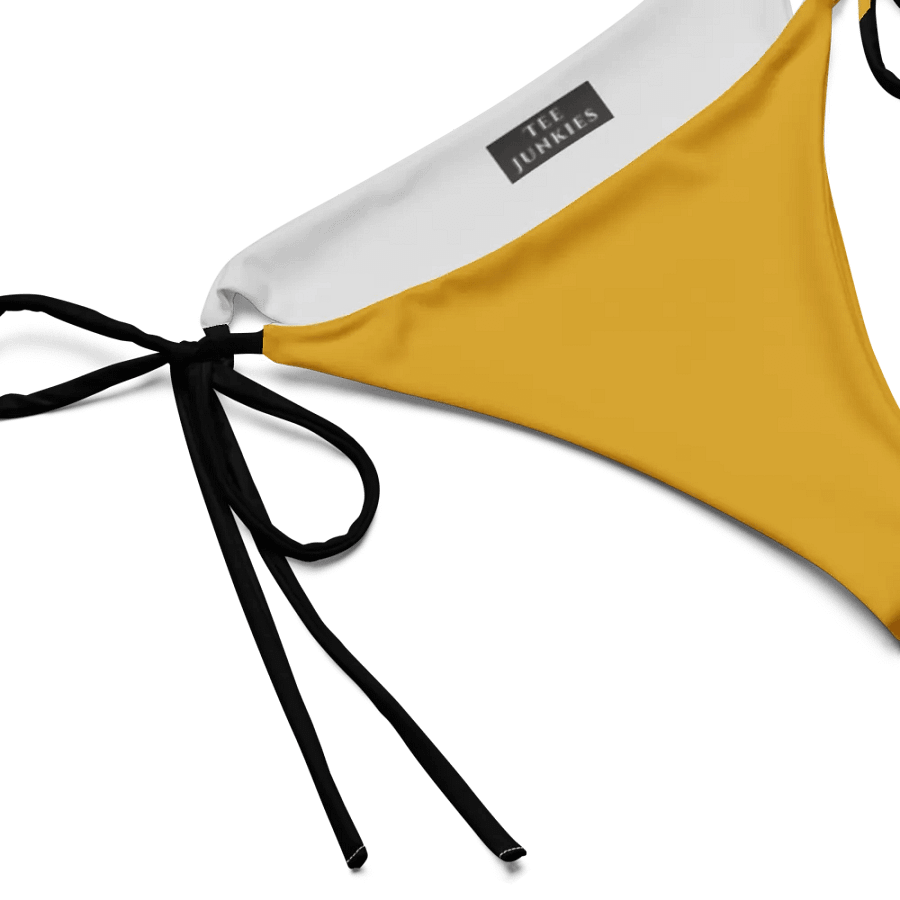 Low Rise Cheeky String Bikini Bottoms, Yellow product image (3)