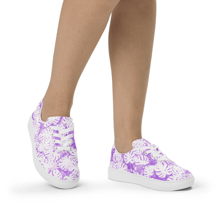 Monstera Dream Women's Canvas Shoes product image (2)
