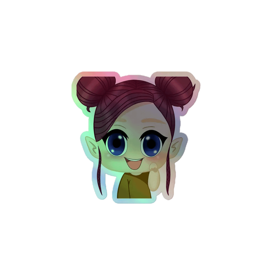 Ahsila Chibi Emote Holo product image (1)