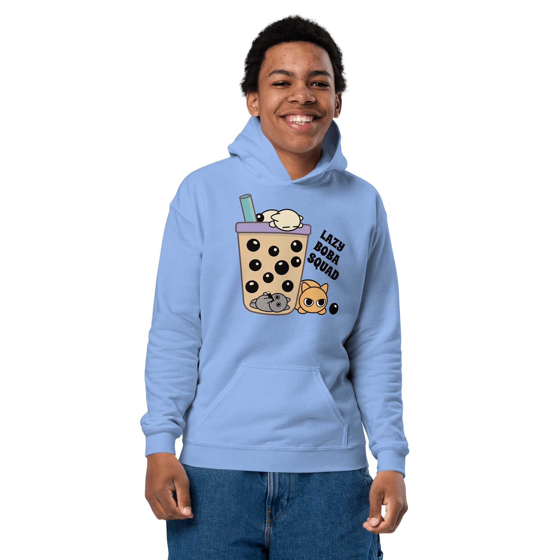 Boba Cat - Unisex Youth Hoodie product image (2)