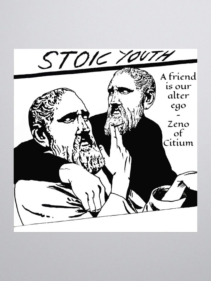 Stoic Youth Zeno of Citium quote Kiss Cut Stickers product image (1)