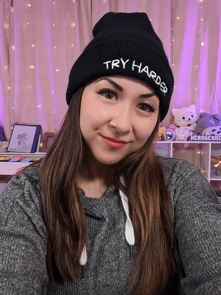 Try Harder Beanie product image (1)