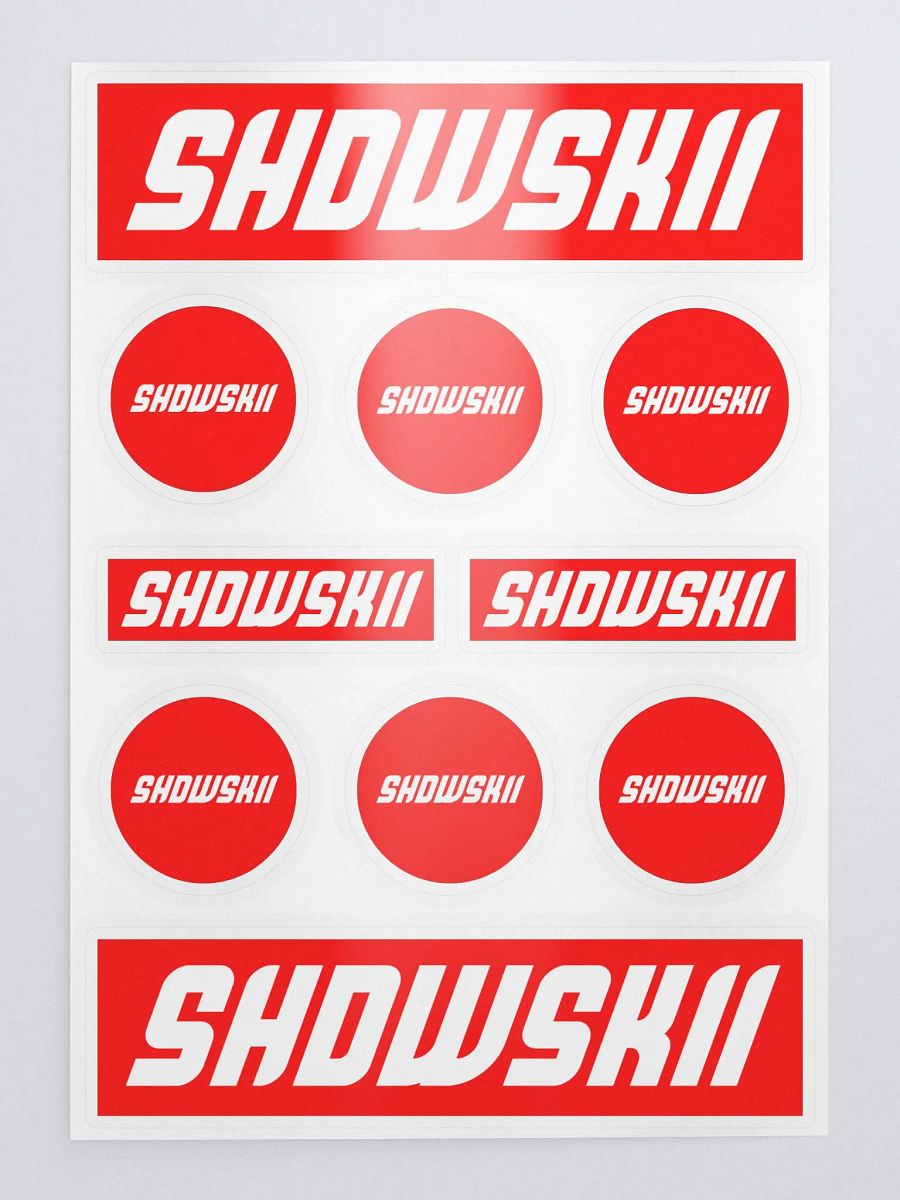 KISS CUT STICKERS / RED product image (1)