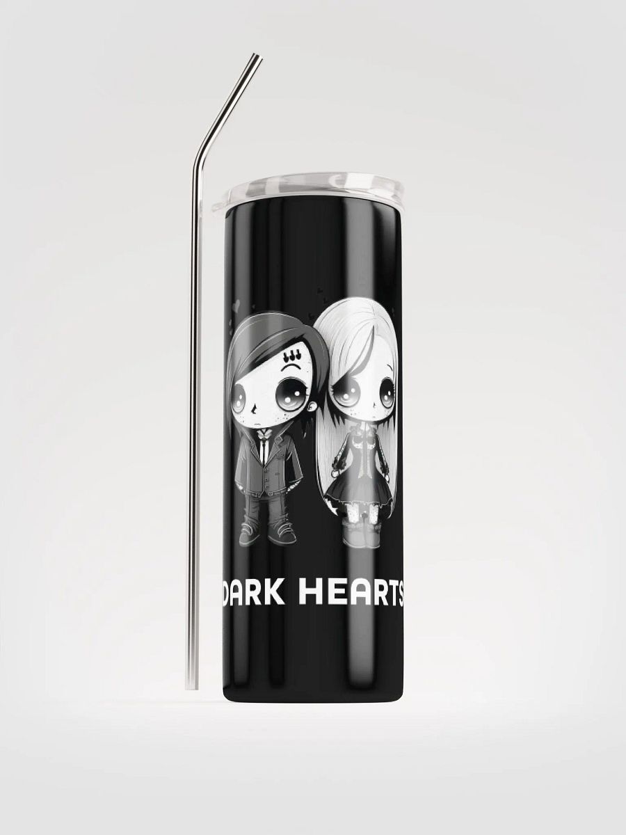 Dark Hearts Gothic Stainless Steel Tumbler - Valentine's Delight product image (1)