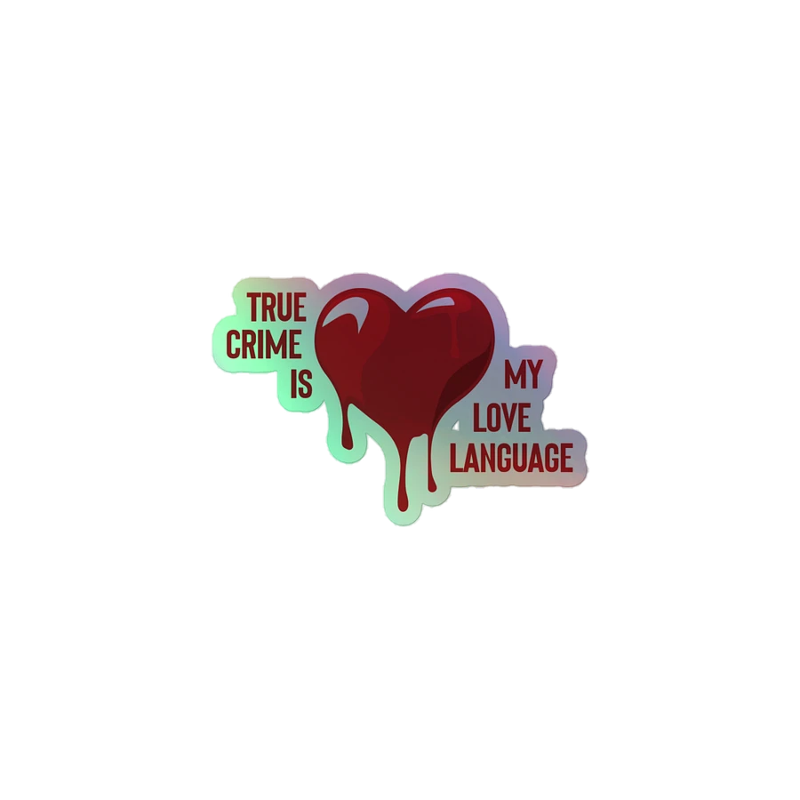 True Crime Is My Love Language Sticker product image (1)