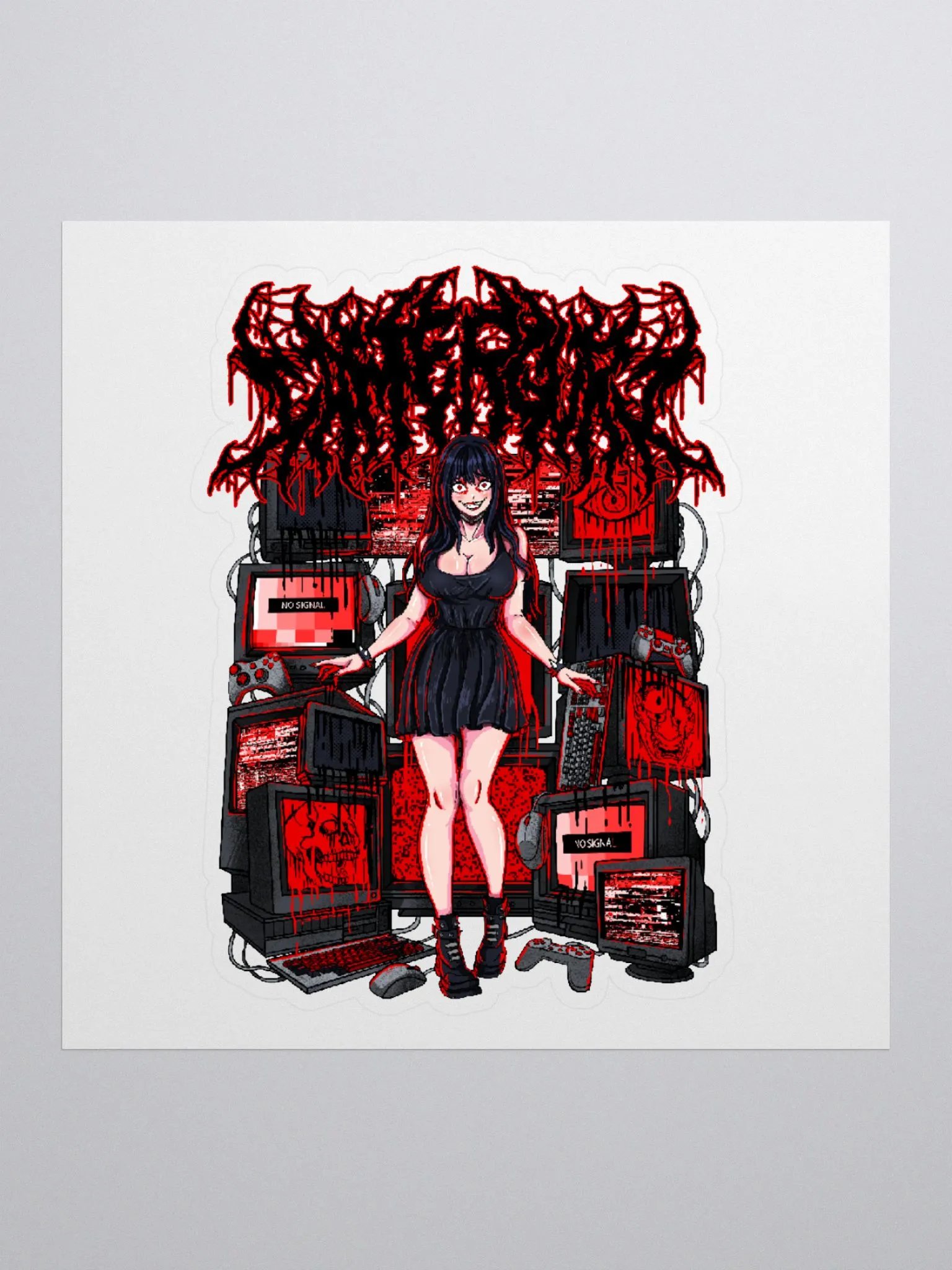 METAL GAMER GURL STCIKER!! product image (1)
