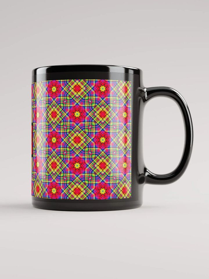 8T Sips Mosaic Black Glossy Mug product image (1)
