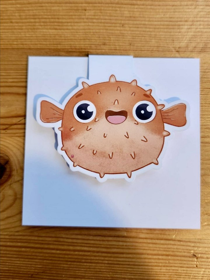Puff the Blowfish Magnetic Bookmark product image (2)