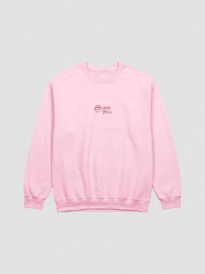 Bubbly and a B*tch embroidered crewneck (red) product image (2)