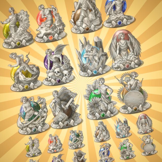 KR Elemental Statues for RPGs v2 product image (2)