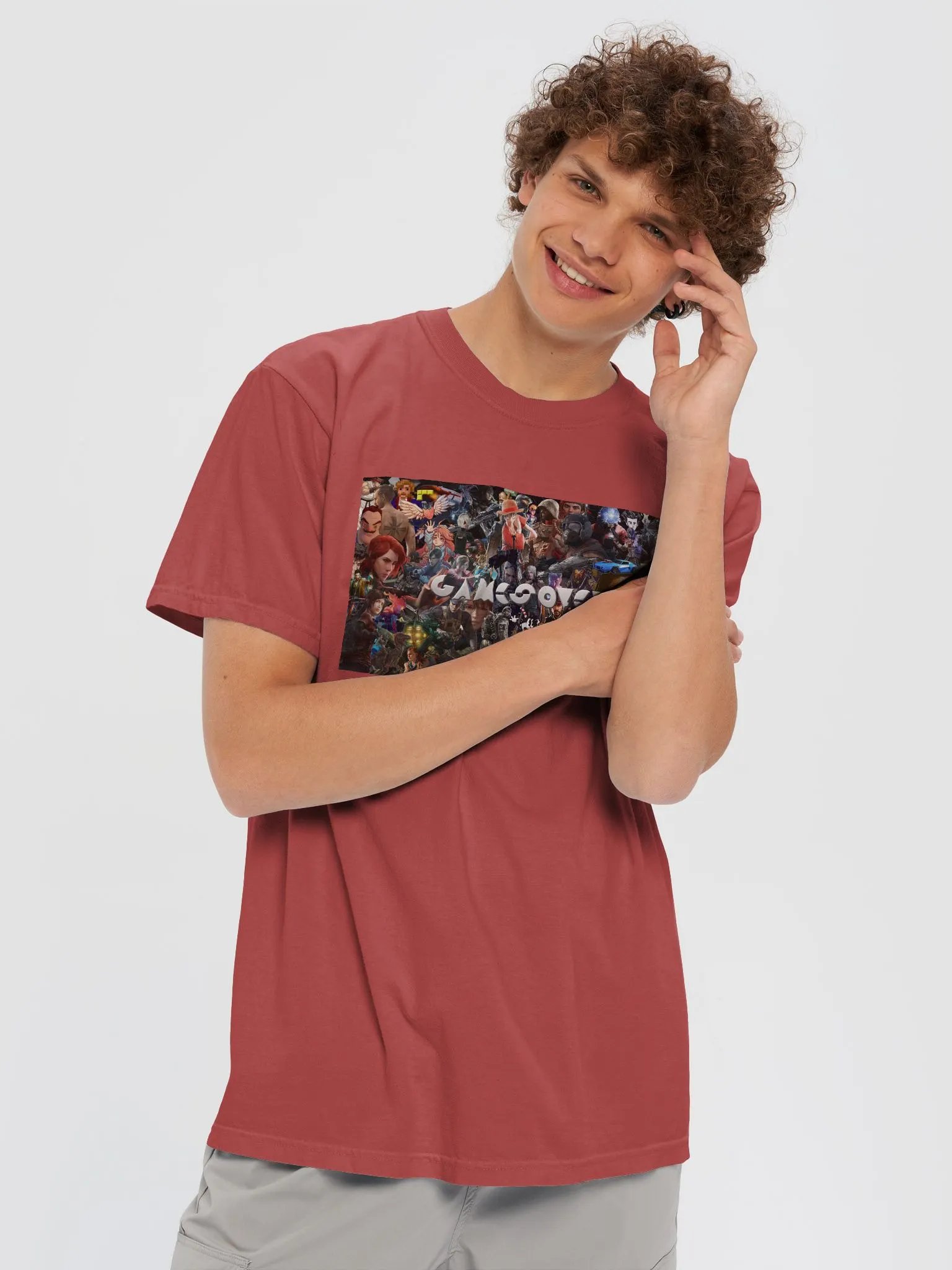 CAMISETA GAMESOVER ROJA product image (5)