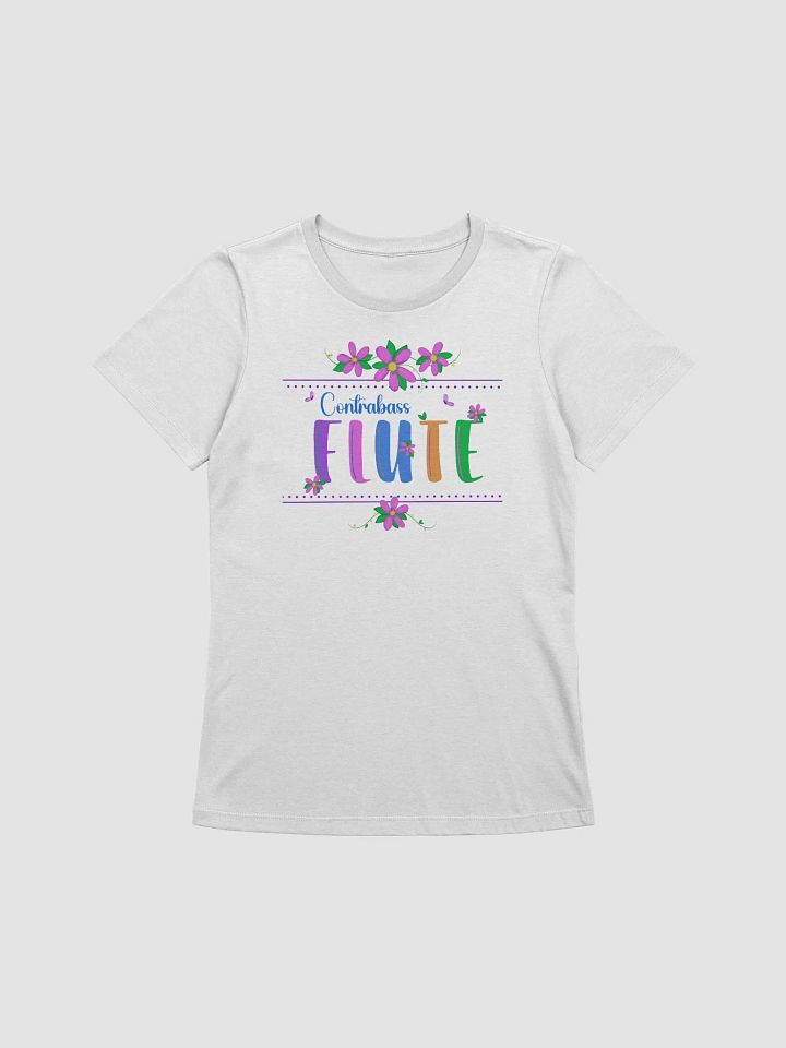 Relaxed Fit - Floral Flute Women's T-Shirt - Blue Contra Letters product image (1)