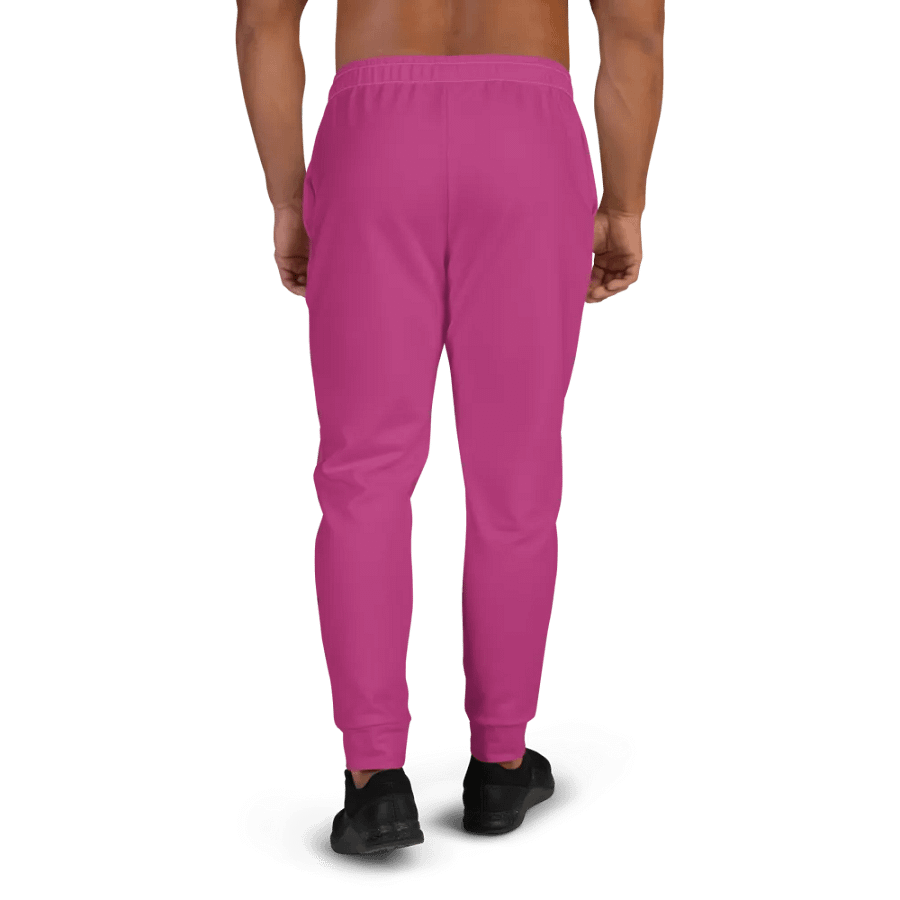 Plain Medium Plum Pink Light Summer Recycled Polyester Premium Men's Joggers by Treasure Pie product image (4)