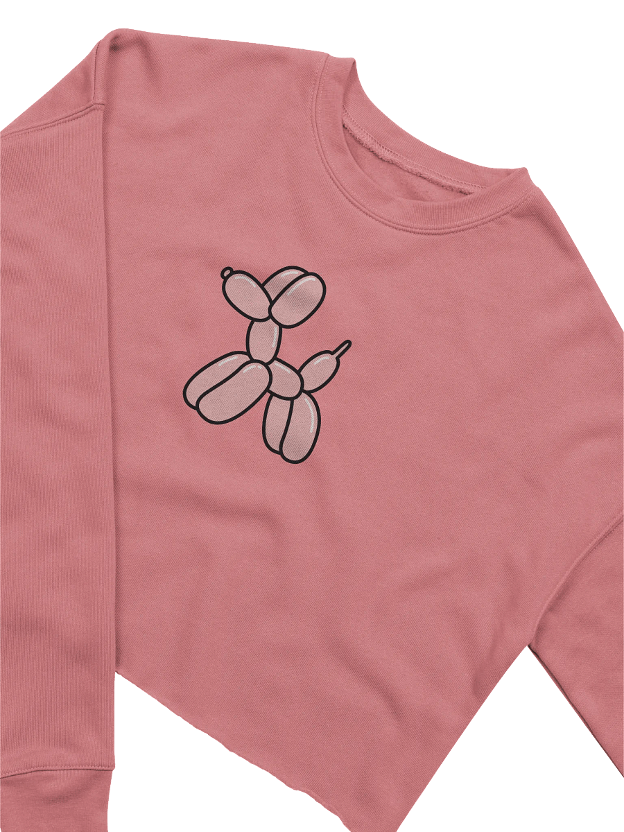 Pink Dog Balloon Crop Sweatshirt product image (5)