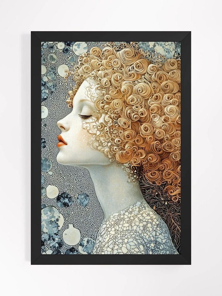 Golden Curls Enchantress: Fantasy Poster of a Magical Forest Fairy product image (1)