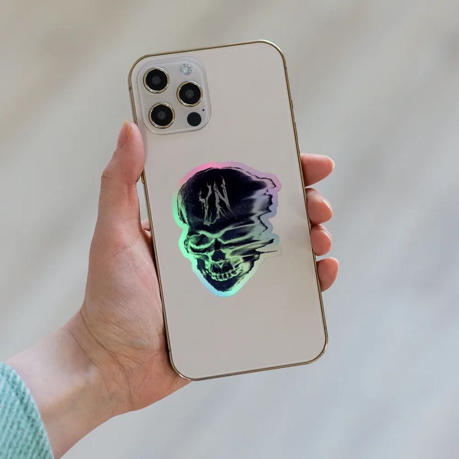 YN Skull Logo Holofoil Sticker product image (5)