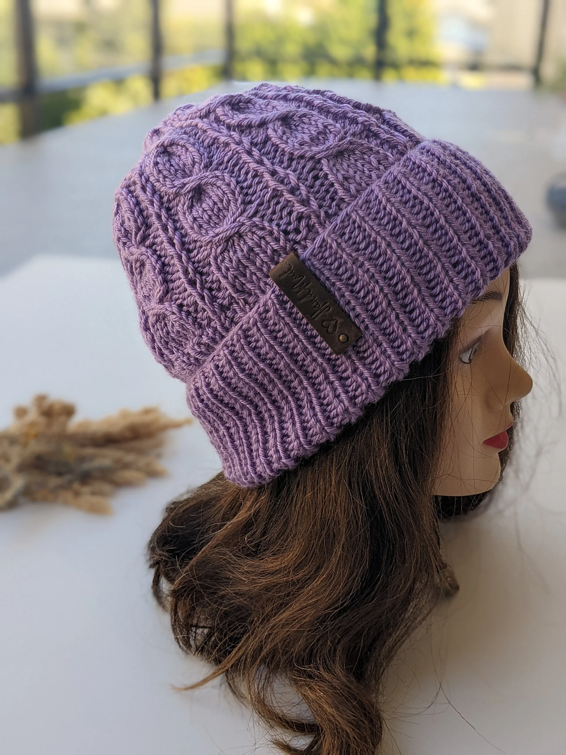 Viola Cable Hat Knitting Pattern product image (6)