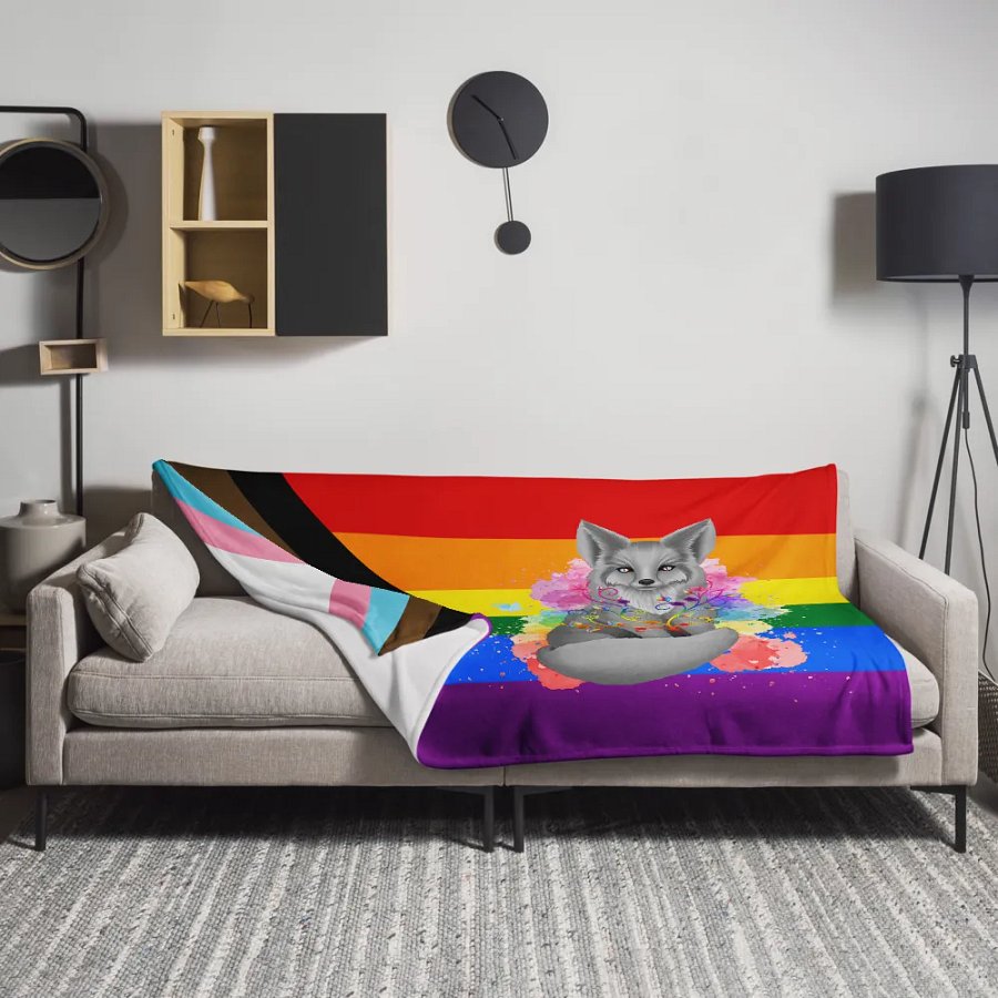 Progress Pride Fox Blanket (2023) product image (11)