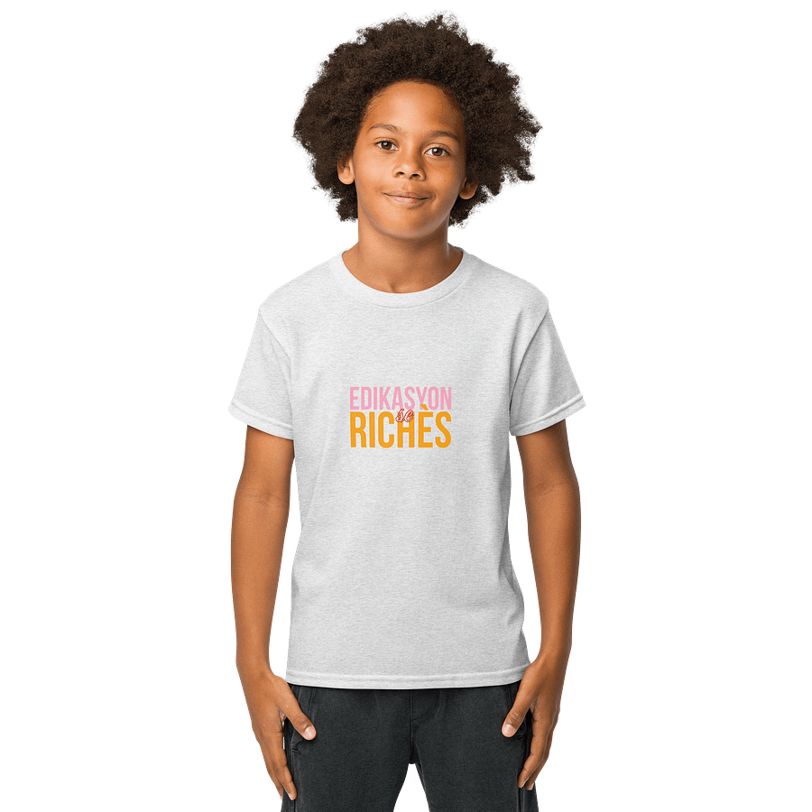 Edikasyon se Richès Youth Sport T-Shirt – Train Smart. Lead Bold. product image (1)