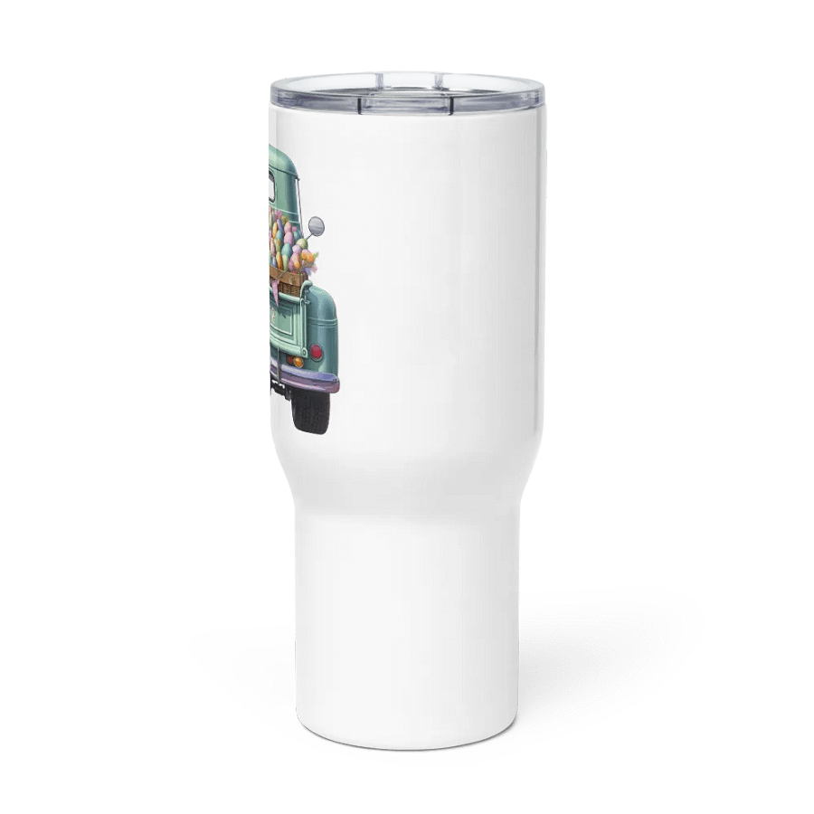 Green Pastel Easter Truck - Travel Mug w/ Handle product image (3)
