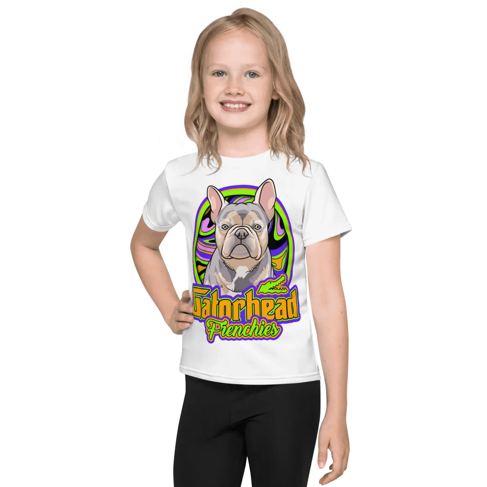 White GatorHead Frenchies Kid T-shirt product image (1)