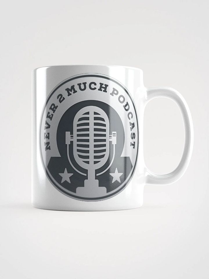 Never 2 Much Podcast Mic Logo Mug product image (2)