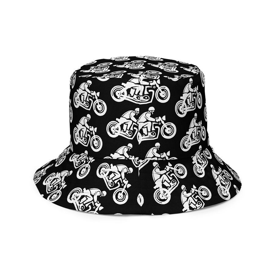 Retro Rider Reversible Bucket Hat – Vintage-Inspired 2-in-1 Hat for Bikers, Streetwear & Festival Style product image (4)