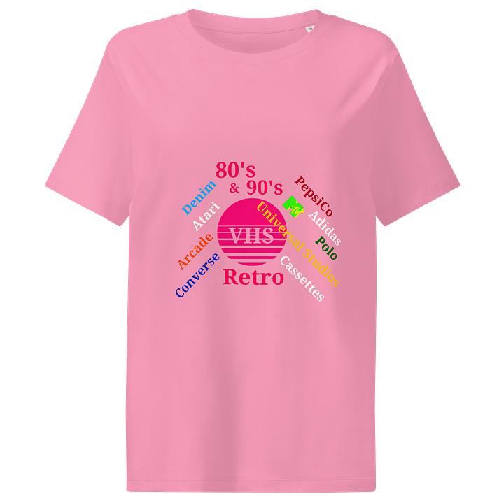 Retro Pop Culture Organic T-Shirt product image (1)