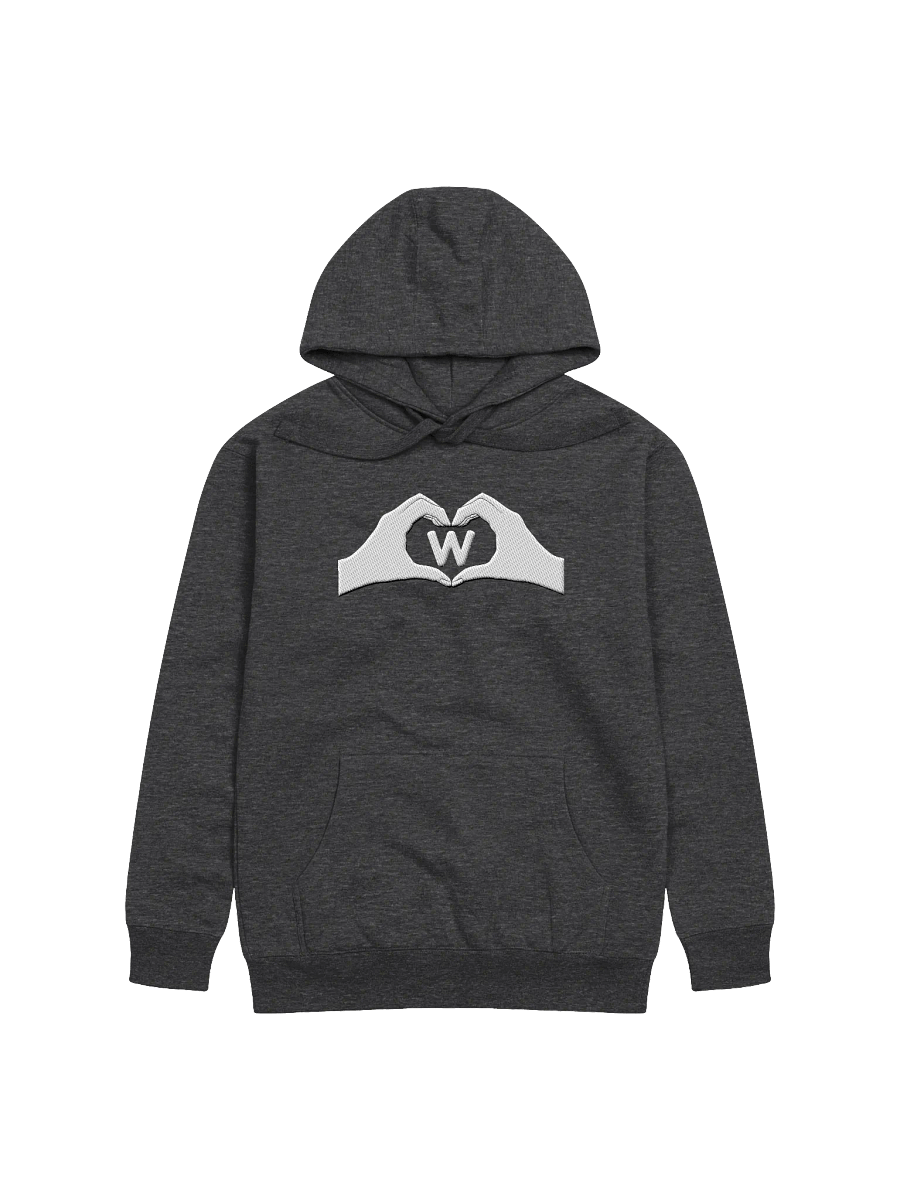 Pixelated Love "W" Embroidered Unisex Hoodie product image (1)