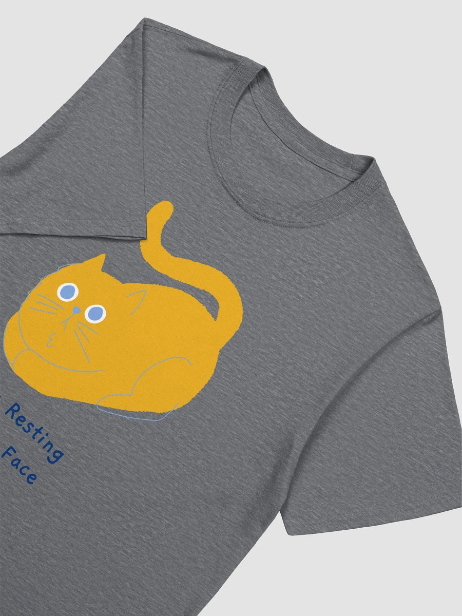 Whiskered Comfort: Resting Cat Face T-Shirt product image (25)