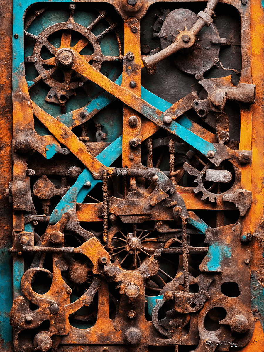 Rustic Touch: Stand Out with a Rusty Iron Wall Art product image (1)