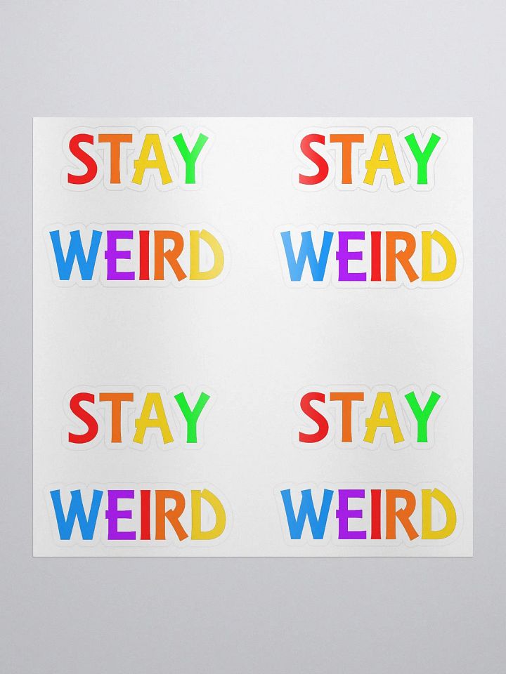 Stay Weird Rainbow - Kiss Cut Stickers product image (2)