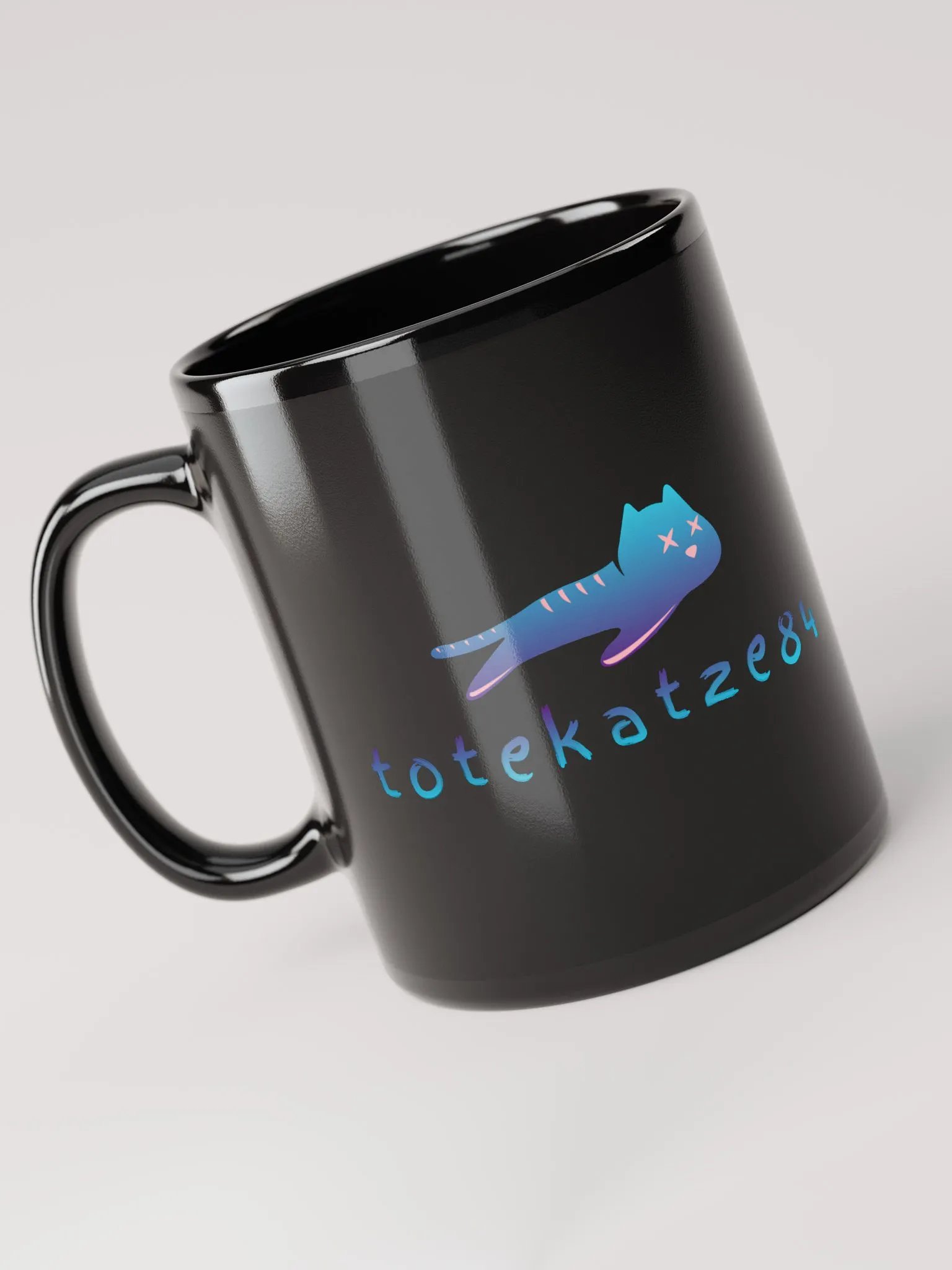 Tasse schwarz mit Bild product image (3)