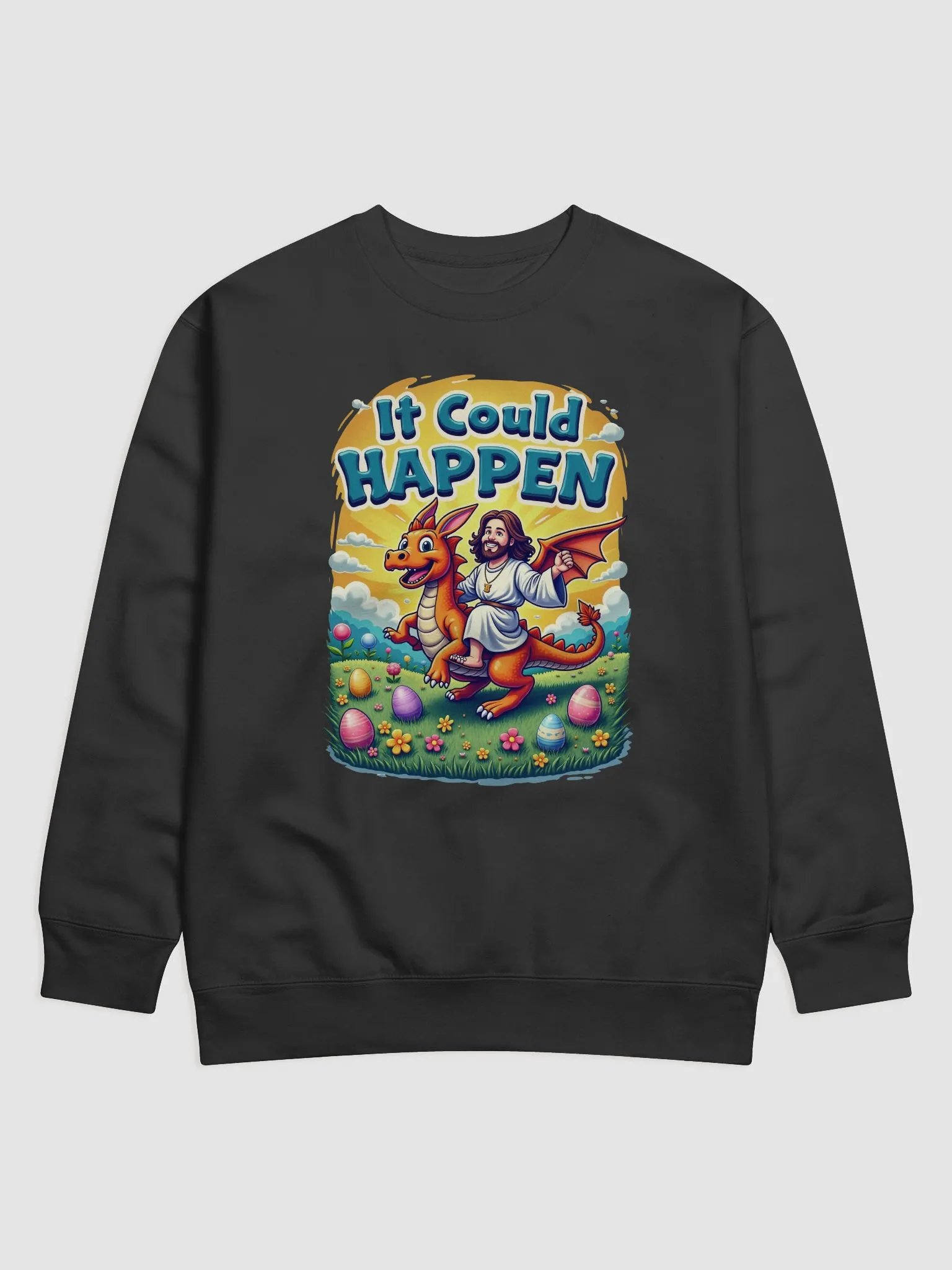 It Could Happen Easter Dragon Unisex Sweatshirt product image (7)