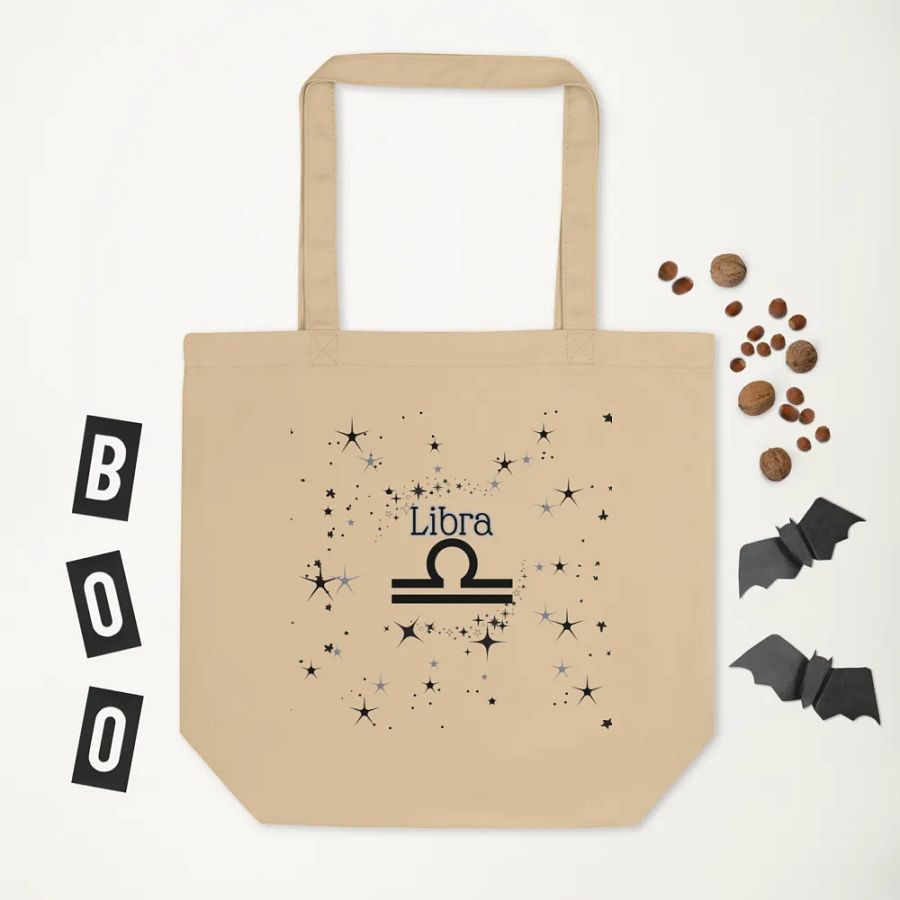Libra Constellation Beige Tote product image (5)