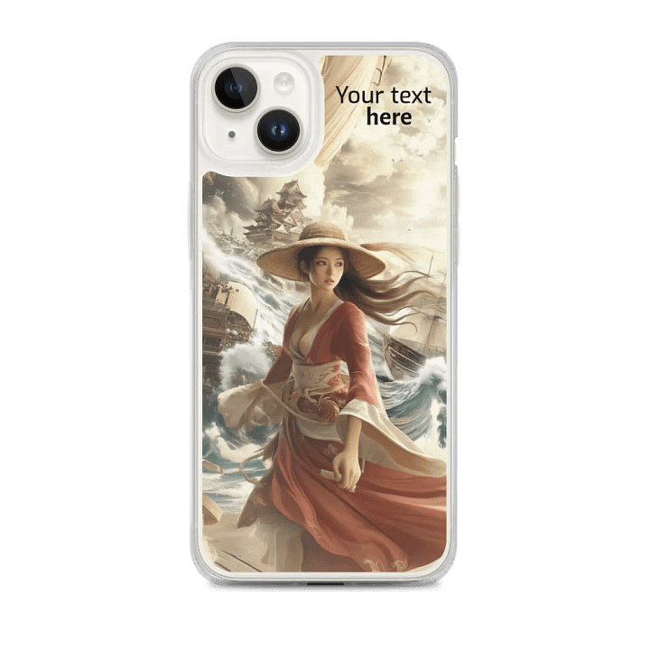 Red Kimono and Straw Hat iPhone® Clear Case product image (1)