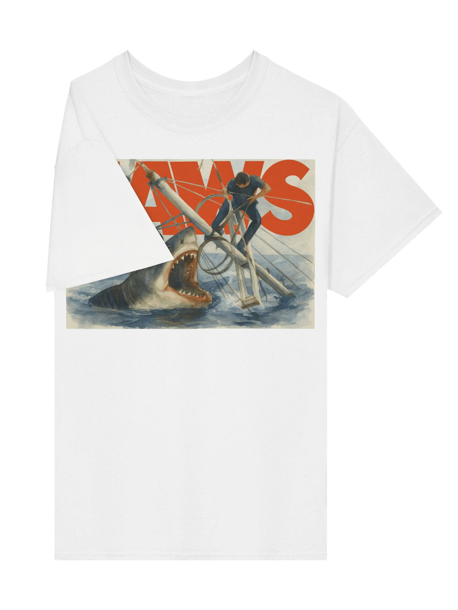 Jaws inspired Shark Showdown T-Shirt product image (37)