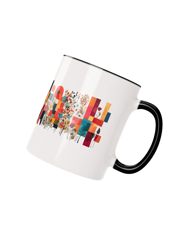 Vibrant Floral Geometry Ceramic Mug product image (12)