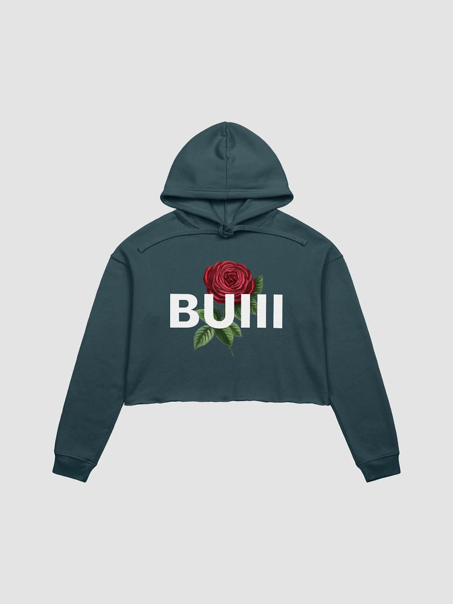 BUIII Logo Rose Fleece Crop Hoodie product image (3)