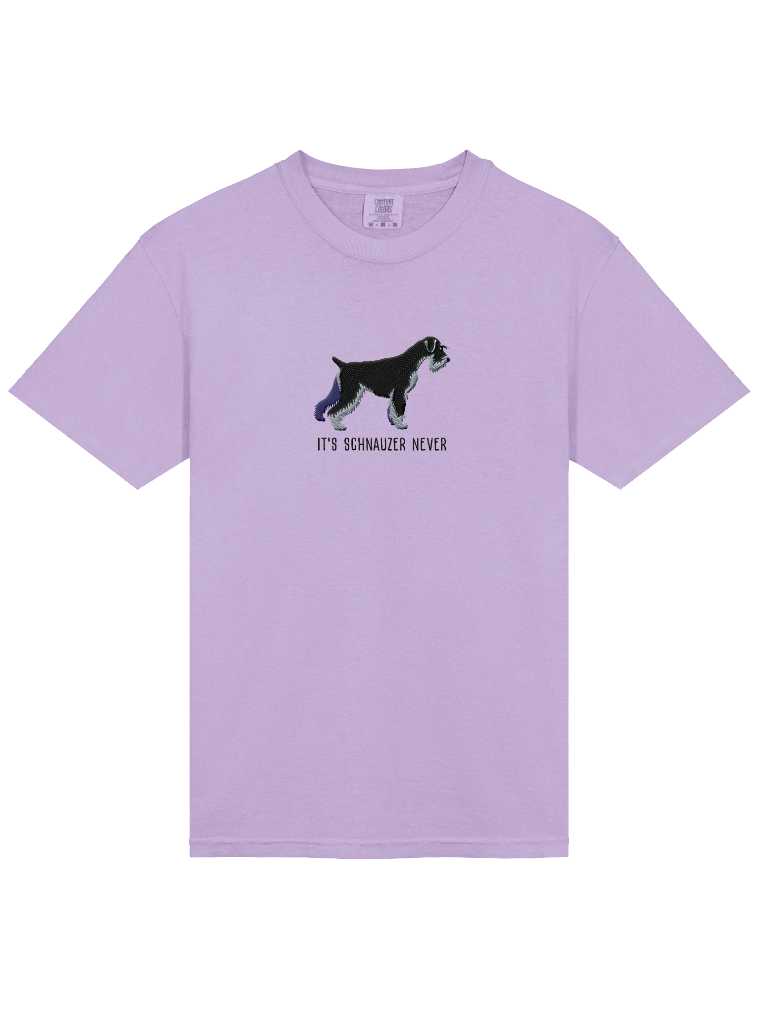It's Schnauzer Never T-Shirt(Embroidered) of a Standard Schnauzer(Black & Silver) product image (33)